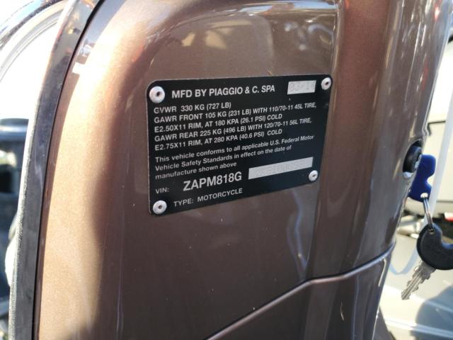 2015 VESPA SPRINT 150 ZAPM818G2F5100693