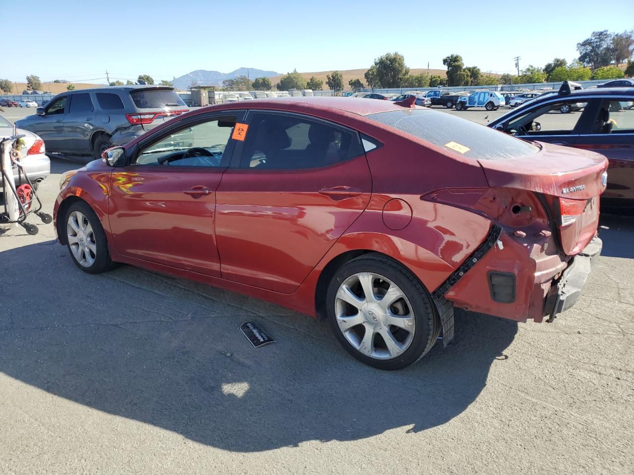 HYUNDAI ELANTRA GL 2012 maroon  gas KMHDH4AE7CU209160 photo #3