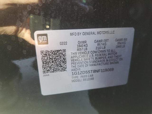 2022 CHEVROLET MALIBU  LT - 1G1ZD5ST8NF119069