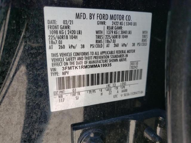 2021 FORD MUSTANG MA - 3FMTK1RM3MMA19935