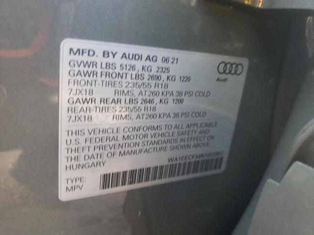 VIN WA1EECF34N1003957 2022 Audi Q3, Premium Plus S... no.14