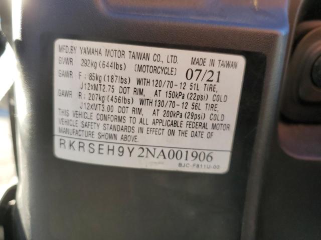 2022 YAMAHA YW125 RKRSEH9Y2NA001906