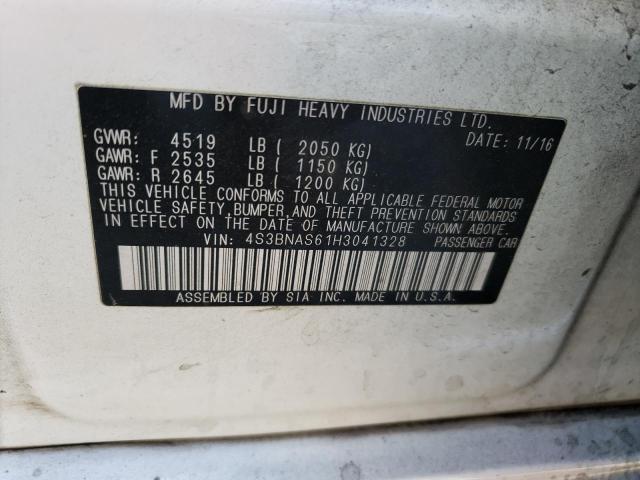 2017 SUBARU LEGACY SPO 4S3BNAS61H3041328