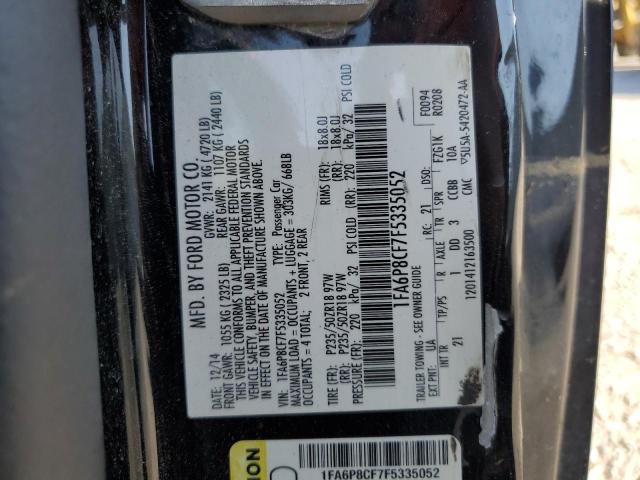 2015 FORD MUSTANG GT - 1FA6P8CF7F5335052