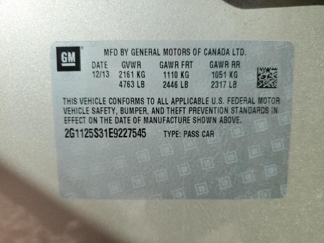 2014 CHEVROLET IMPALA LT - 2G1125S31E9227545