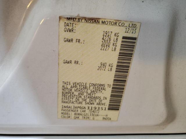 2016 NISSAN ALTIMA 2.5 - 1N4AL3AP6GN319351