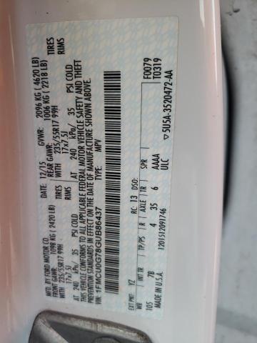 VIN 1FMCU0G78GUB86437 2016 Ford Escape, SE no.13