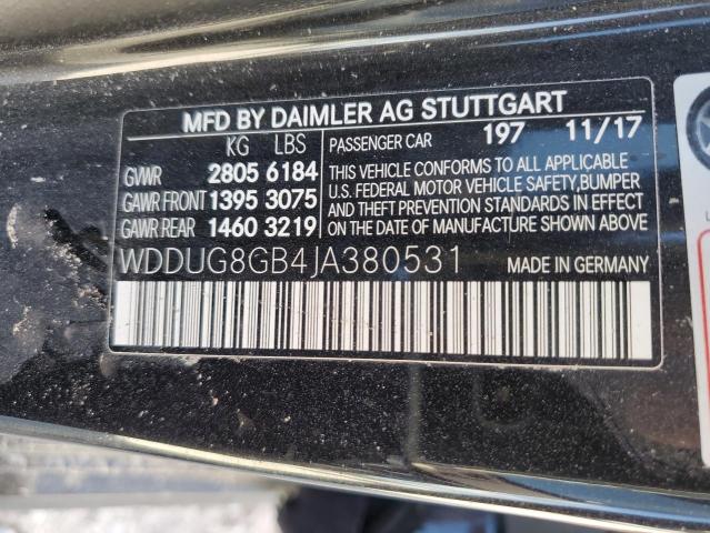 VIN WDDUG8GB4JA380531 2018 MERCEDES-BENZ S-CLASS no.12