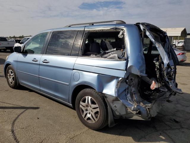 HONDA ODYSSEY EX 2007 blue  gas 5FNRL387X7B076368 photo #3