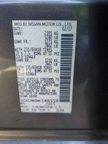 2017 NISSAN MURANO S - 5N1AZ2MH0HN146558