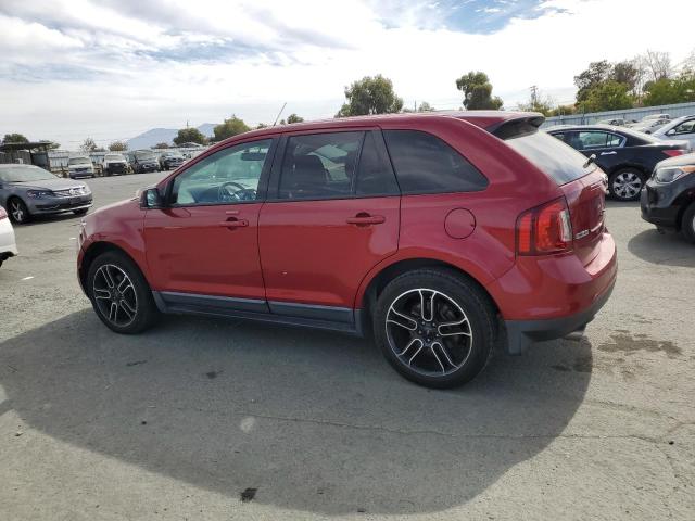 FORD EDGE SEL 2013 red 4dr spor gas 2FMDK3J98DBB18016 photo #3