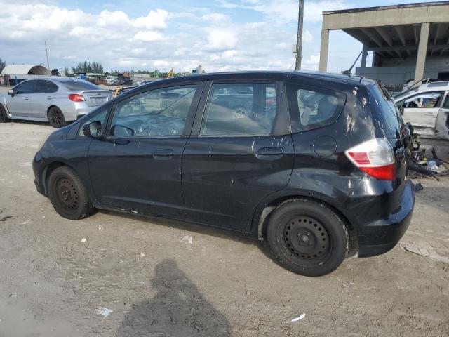 HONDA FIT 2013 black hatchbac gas JHMGE8H32DC080725 photo #3