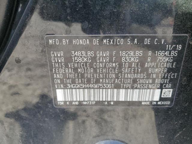 2019 HONDA FIT LX - 3HGGK5H44KM753061