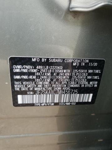 2021 SUBARU FORESTER T - JF2SKAXC7MH456725