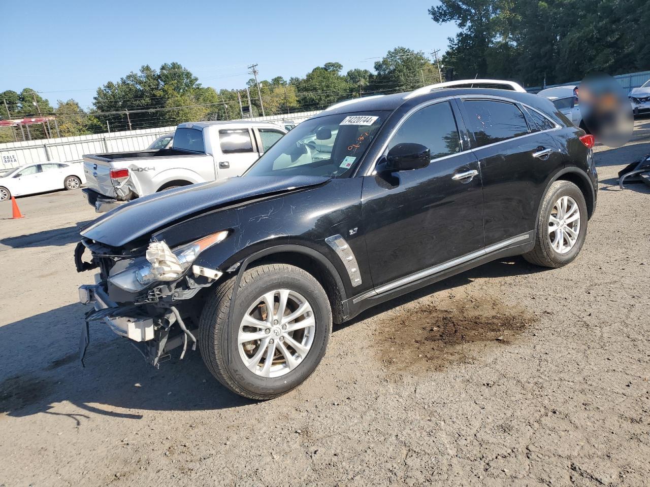 INFINITI QX70 2015 black 4dr spor gas JN8CS1MWXFM482607 photo #1