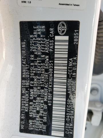 2017 TOYOTA CAMRY LE - 4T1BF1FKXHU408351