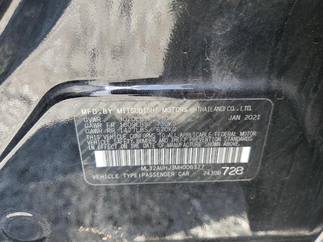 2021 MITSUBISHI MIRAGE ML32AUHJ3MH006377