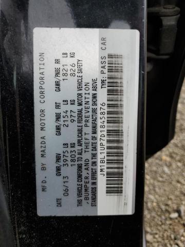 VIN JM1BL1UP7D1845876 2013 Mazda 3, I no.12