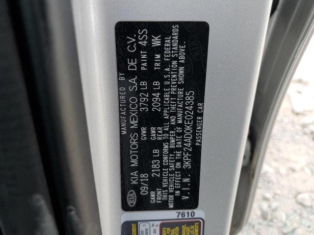 2019 KIA FORTE FE - 3KPF24AD0KE024385