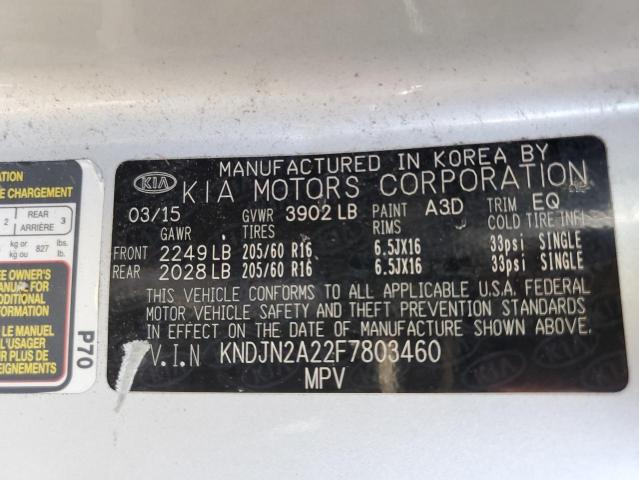 2015 KIA SOUL - KNDJN2A22F7803460
