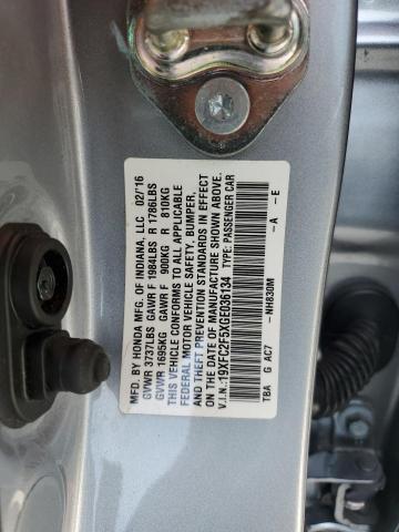 VIN 19XFC2F5XGE036134 2016 Honda Civic, LX no.13