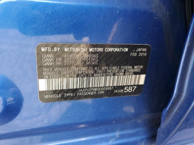 2016 MITSUBISHI LANCER ES JA32V2FW6GU009997