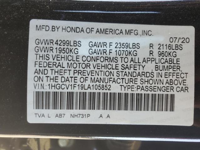 2020 HONDA ACCORD LX - 1HGCV1F19LA105852