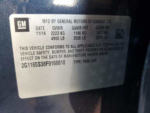 2015 CHEVROLET IMPALA LTZ - 2G1165S38F9168810