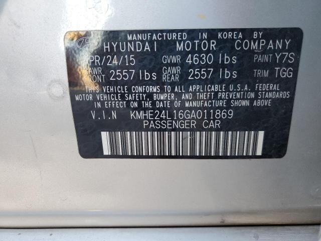 2016 HYUNDAI SONATA HYB - KMHE24L16GA011869