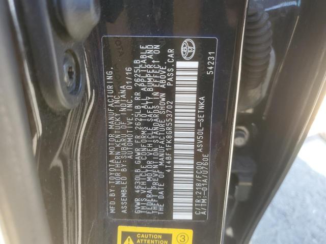 2016 TOYOTA CAMRY LE - 4T4BF1FK8GR553702