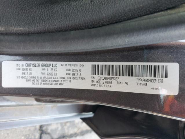 2015 CHRYSLER 200 LIMITE - 1C3CCCAB0FN535187