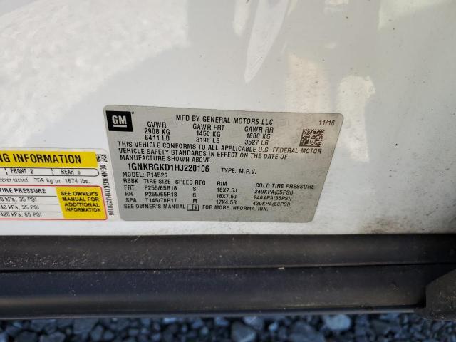 2017 CHEVROLET TRAVERSE L - 1GNKRGKD1HJ220106