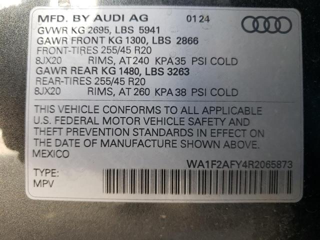 2024 AUDI Q5 E PREST WA1F2AFY4R2065873