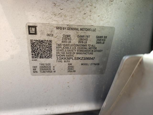 2019 GMC ACADIA DEN - 1GKKNPLS2KZ106047