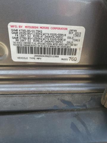 2016 MITSUBISHI OUTLANDER - JA4AD2A39GZ012368