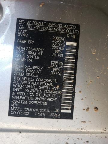 2019 NISSAN ROGUE S - KNMAT2MT2KP528788