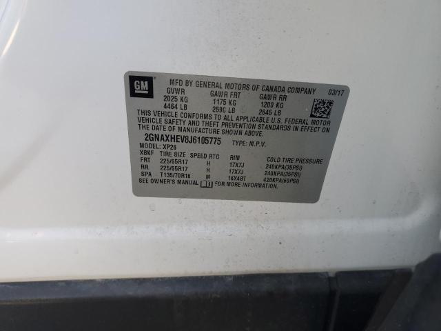 2018 CHEVROLET EQUINOX LS - 2GNAXHEV8J6105775