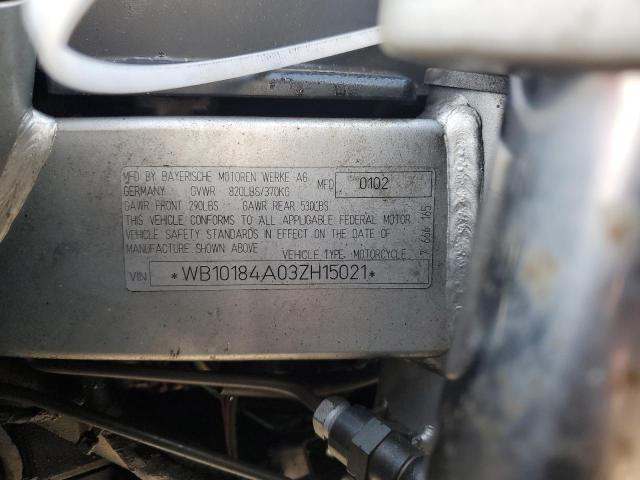 2003 BMW F650 CS WB10184A03ZH15021