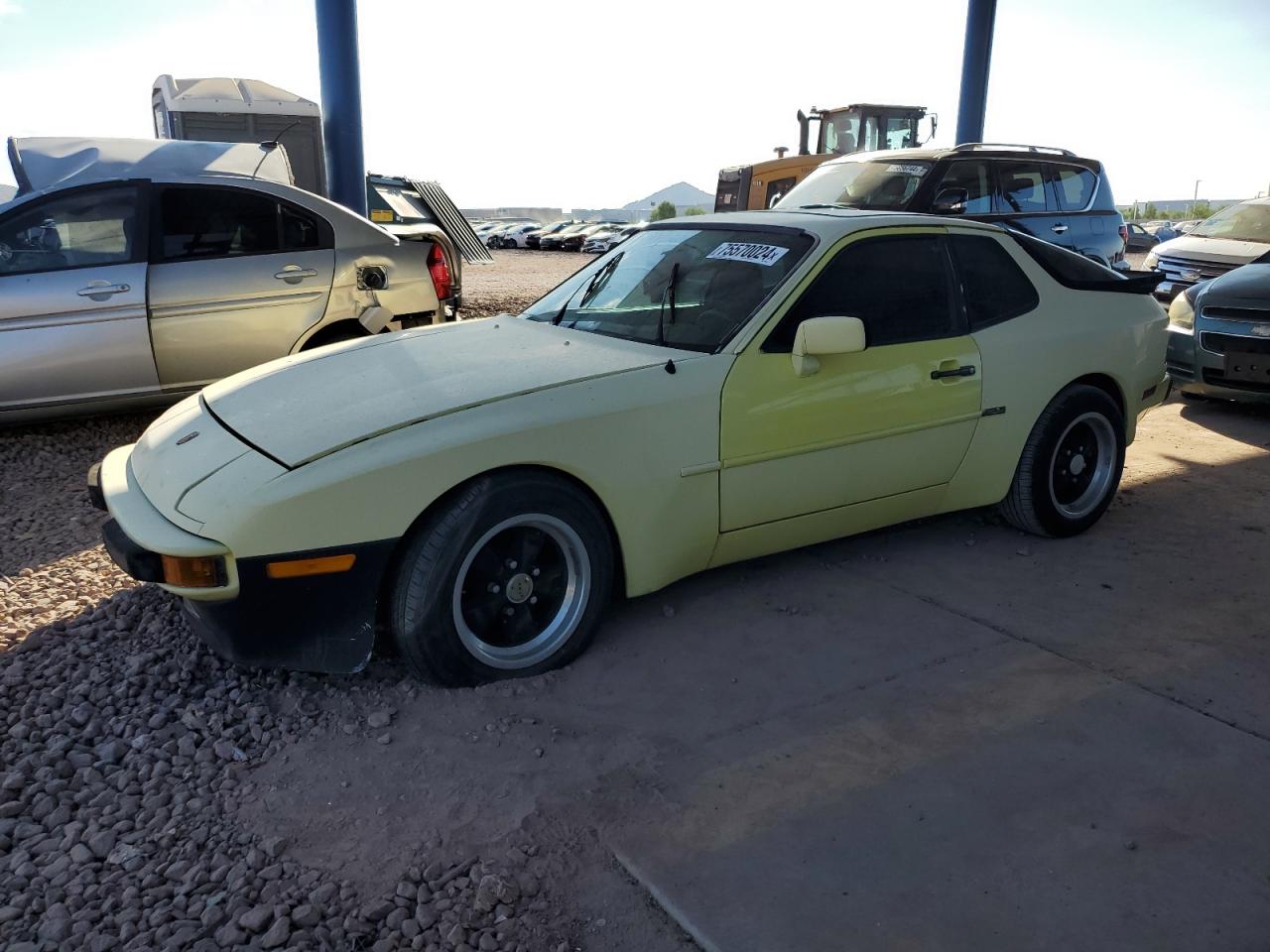 PORSCHE 944 1983 yellow  gas WP0AA0943DN459166 photo #1