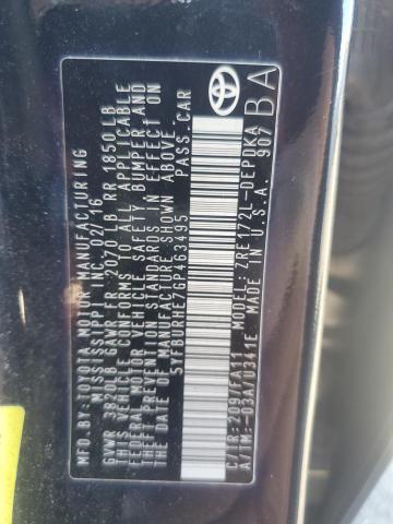 2016 TOYOTA COROLLA L - 5YFBURHE7GP463495