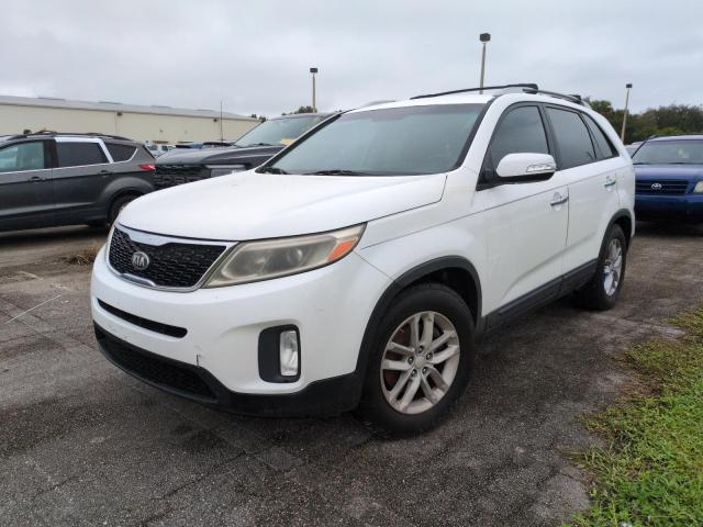 KIA SORENTO LX 2014 white  gas 5XYKT3A62EG445202 photo #1