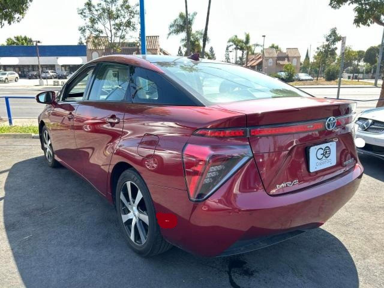 TOYOTA MIRAI 2017 burgundy sedan 4d hydrogen fuel cell JTDBVRBD8HA002244 photo #4