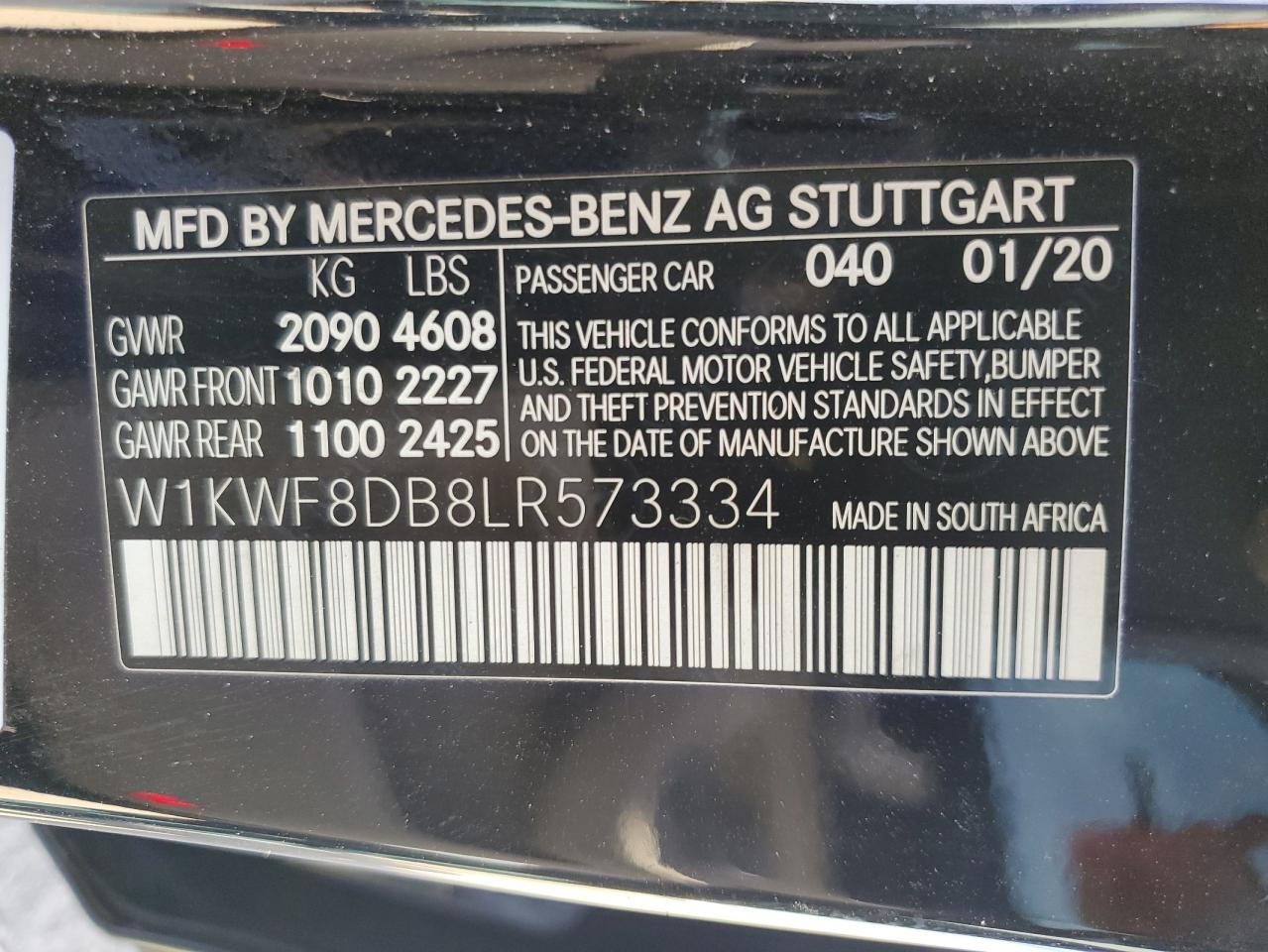 Lot #2988685356 2020 MERCEDES-BENZ C 300