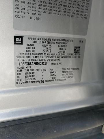 VIN LRBFXBSA2HD128234 2017 Buick Envision, Essence no.13