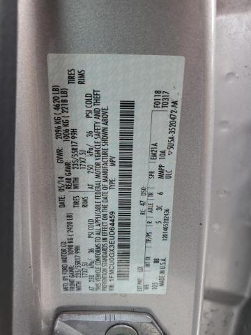 VIN 1FMCU0GX3EUD64459 2014 FORD ESCAPE no.13