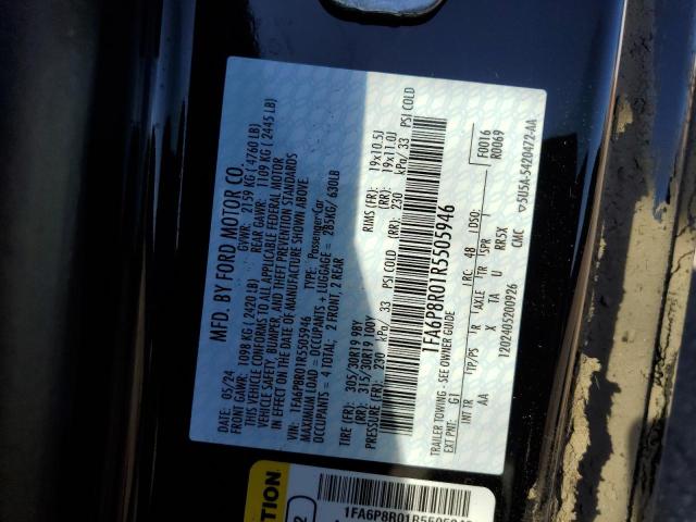 2024 FORD MUSTANG DA - 1FA6P8R01R5505946