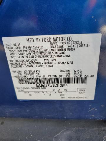 2020 FORD ECOSPORT T - MAJ6S3KL7LC313844