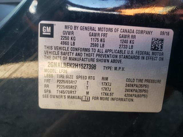 VIN 2GNALBEK2H1527398 2017 Chevrolet Equinox, LS no.12