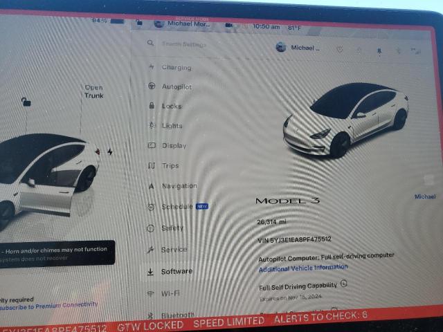 2023 TESLA MODEL 3 - 5YJ3E1EA8PF475512