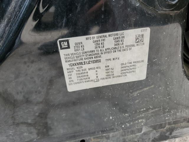 2018 GMC ACADIA SLT - 1GKKNMLS1JZ103850